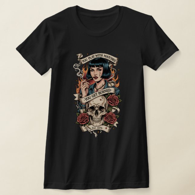 Camiseta Skull Tattoo Vintage Americana (Distribución)