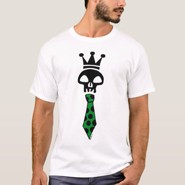 Camiseta Skull Tie Green (Anverso)