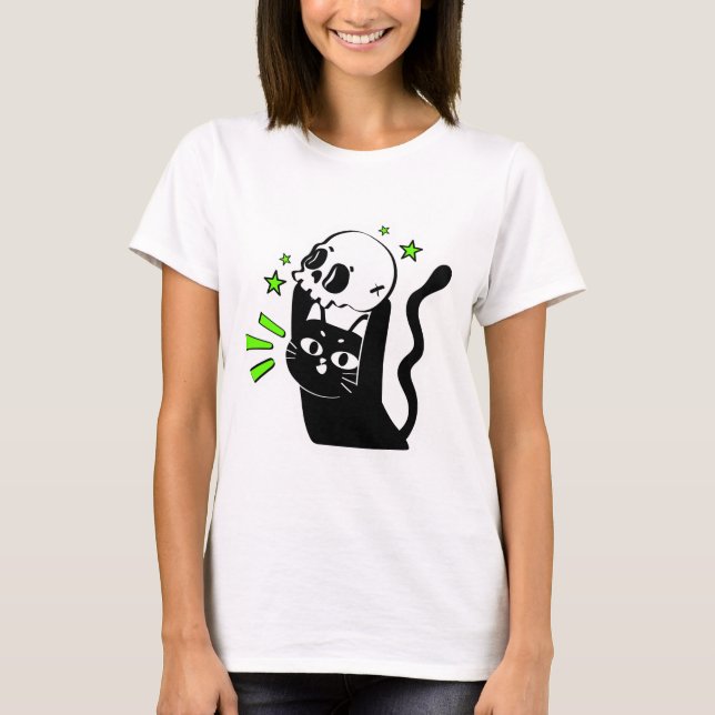 Camiseta Skull Toss Kitty Tee (Anverso)