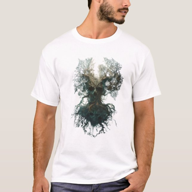 Camiseta Skull Tree Surreal Dark Nature (Anverso)