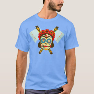 Camiseta Skull Tribal Dual Ax 9