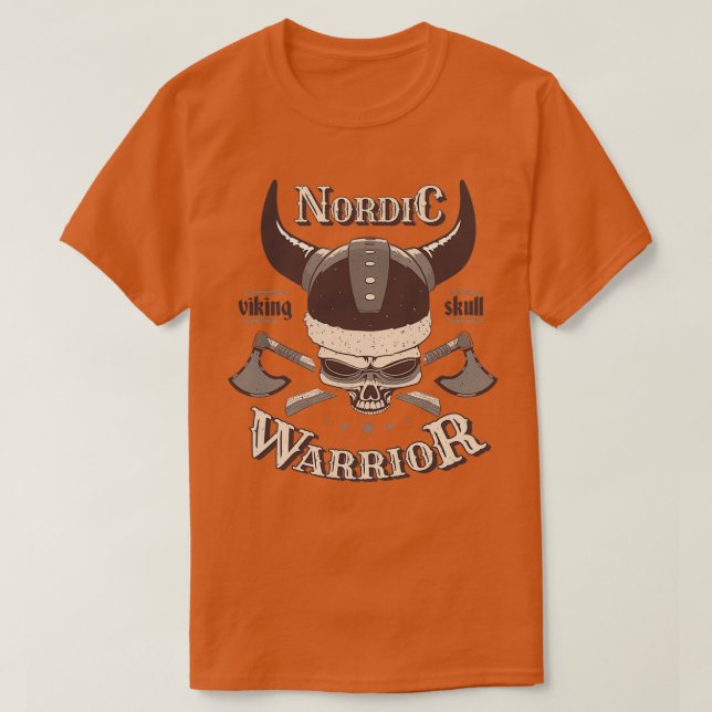 CAMISETA SKULL VIKING (Diseño del anverso)