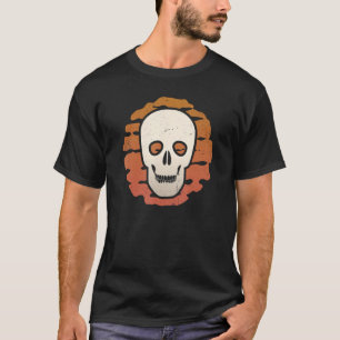 Camiseta Skull Vintage Retro Classic Sunset