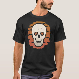 Camiseta Skull Vintage Retro Classic Sunset