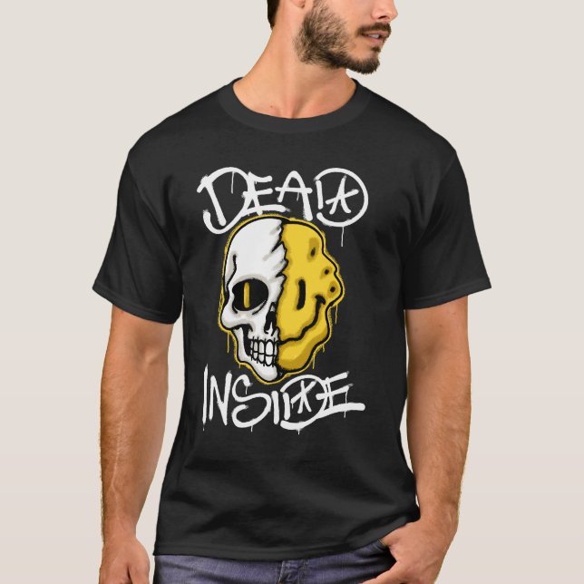 Camiseta skull with a melting streetwear (Anverso)