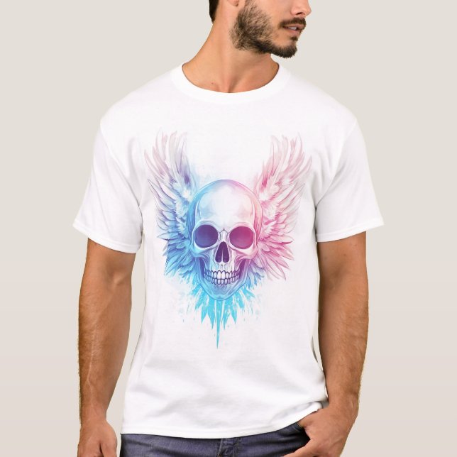 Camiseta Skull with Angel Wings (Anverso)