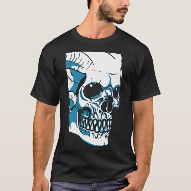 Camiseta Skull with horns (Anverso)