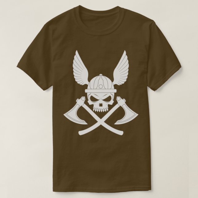 Camiseta Skull y Ax Classic TShirt (Diseño del anverso)