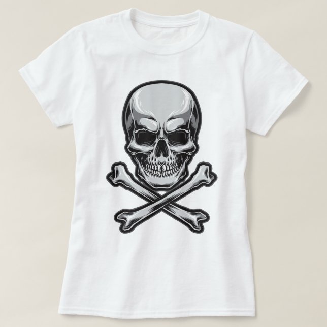 Camiseta Skull y Crossbone (Diseño del anverso)