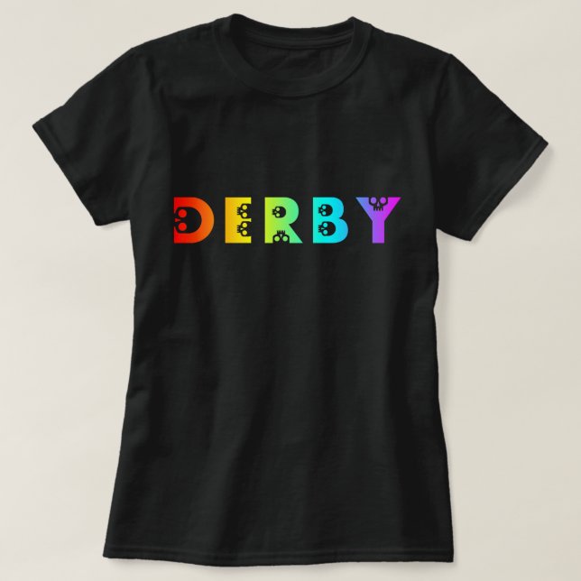 Camiseta skullphabet de derby (Diseño del anverso)