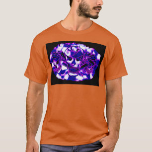 Camiseta Skulls Color Purple