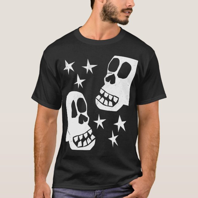 Camiseta Skulls Dia De Los Muertos Halloween (Anverso)