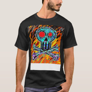 Camiseta Skulls Halloween Fun Drums Art
