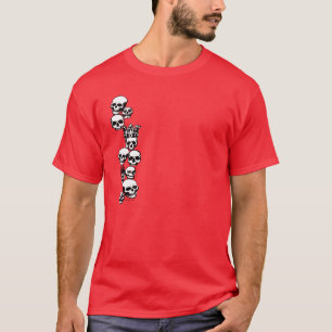Camiseta SkullsT-Camisa 2side