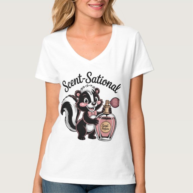 Camiseta Skunk con diseño de frasco Perfume (Anverso)