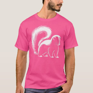 Camiseta Skunk Dad Mom Lover Monochromatic Skunk