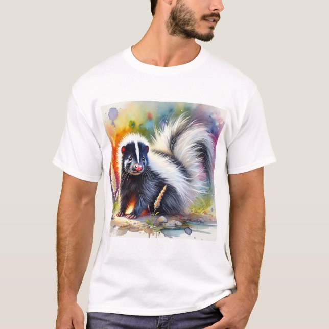 Camiseta Skunk in Harmony 310824AREF122 - Watercolor (Anverso)