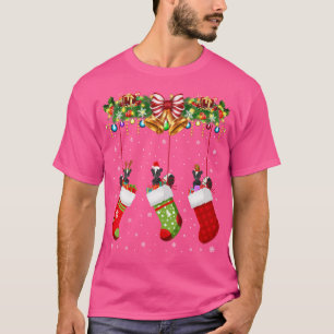 Camiseta Skunk In Socks Xmas Reindeer Santa Elf Skunk Lover