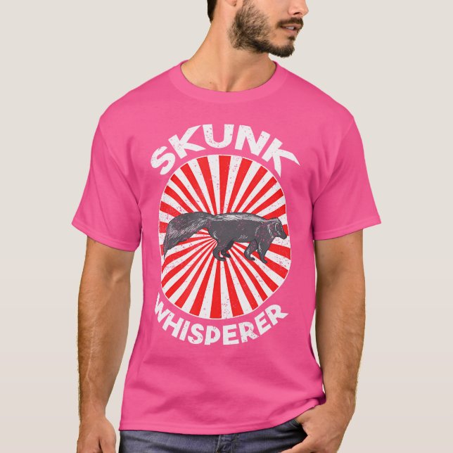 Camiseta Skunk Whisperer Funny Zoo Keeper Idea Skunk (Anverso)