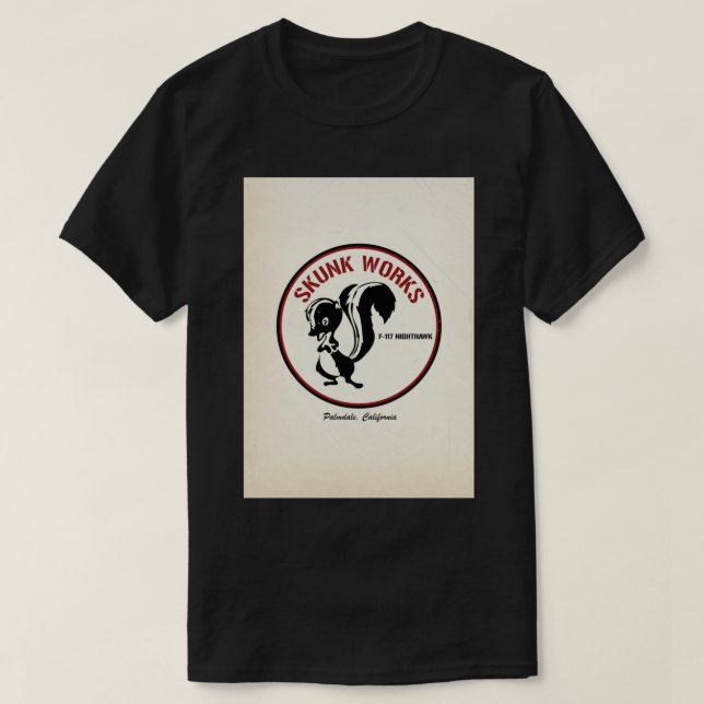 Camiseta Skunk Works F-117 vintage    (Diseño del anverso)