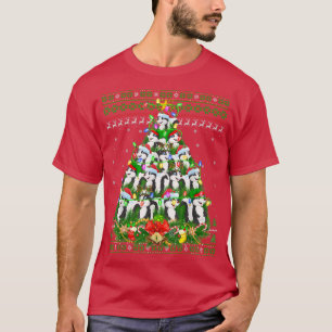 Camiseta Skunk Xmas LighTree Santa Skunk Fea Christma