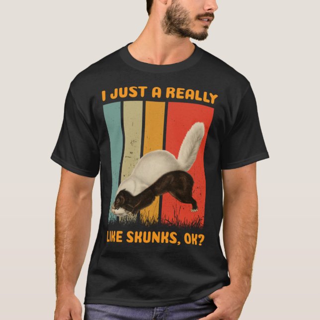 Camiseta Skunks Me Gusta Realmente Skunks (Anverso)
