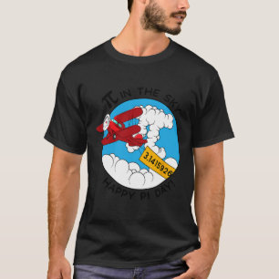 Camiseta Sky Airplane Funny Maths Nerthday Gift Pi Day