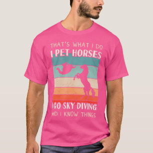 Camiseta Sky Diver Horse Women Sky Diving
