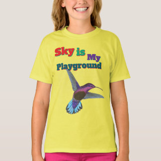 Camiseta Sky es mi playground Women's Bird Design T-Shirt