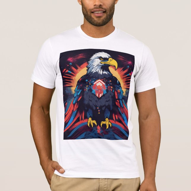 Camiseta Sky Guardian: Bombardeando águila" (Anverso)