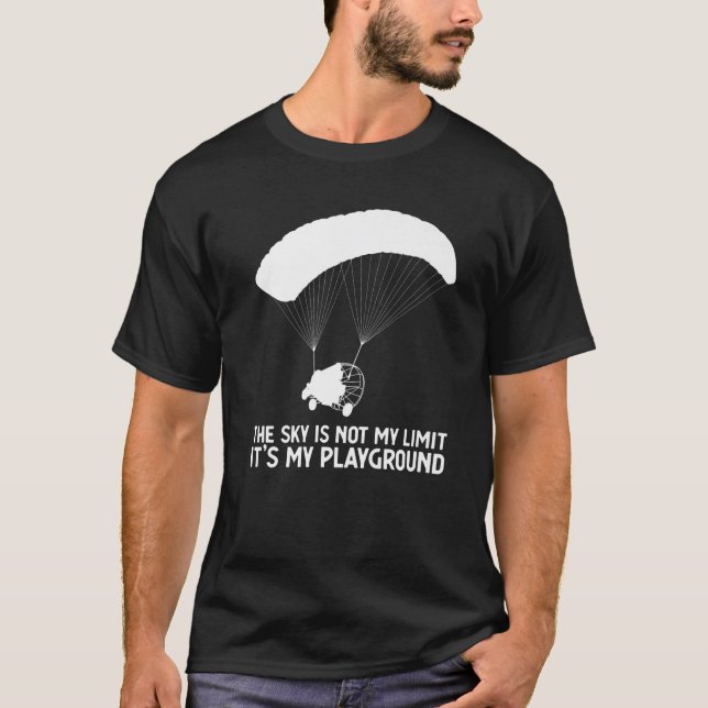 Camiseta Sky Playground PPC Parapente Powered Parachute (Anverso)