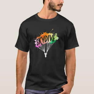 Camiseta Skydive Colorful Parachute Skydiving