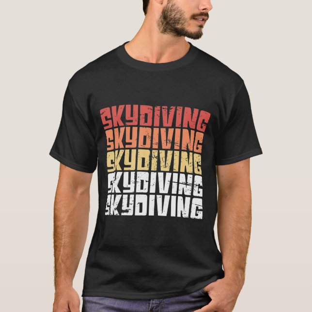 Camiseta Skydive con problemas de Skydive retro (Anverso)
