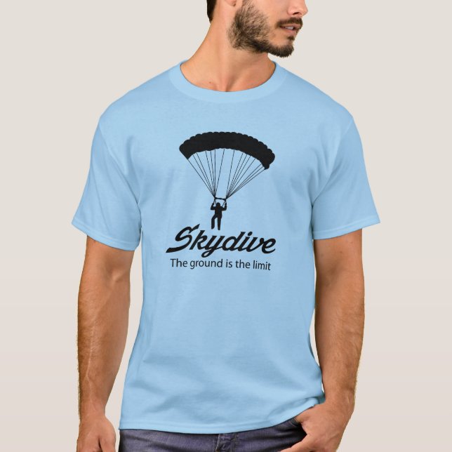 Camiseta Skydive la tierra es el límite (Anverso)