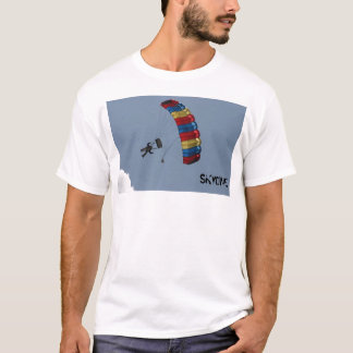 Camiseta skydive-paracaídas-nubes, SKYDIVE