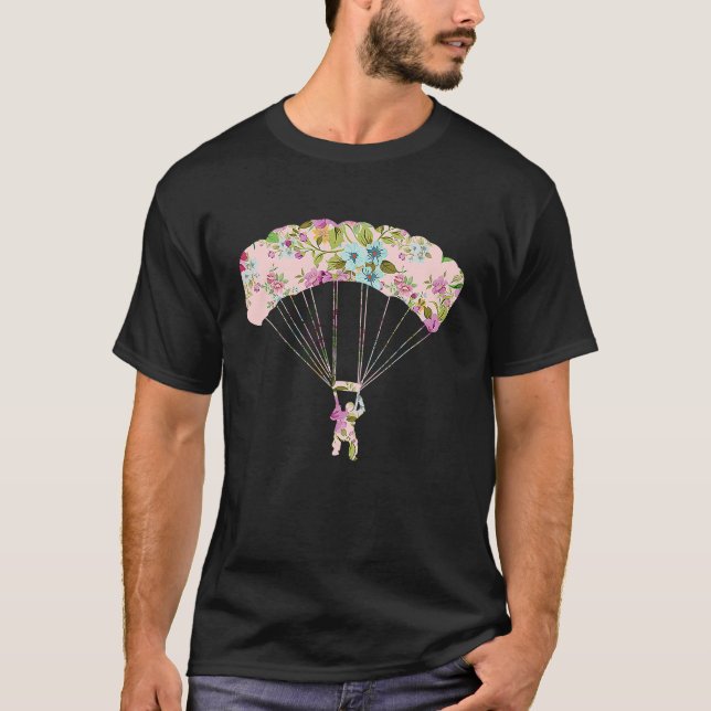 Camiseta Skydive Parachute Parachutist Skydiver Skydiving   (Anverso)