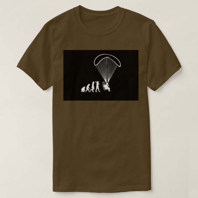 Camiseta Skydive Skydiving Basejumper Paragliding Evolution (Diseño del anverso)