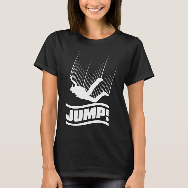 Camiseta Skydive Skydiving Paraglider Freefall Jump (Anverso)