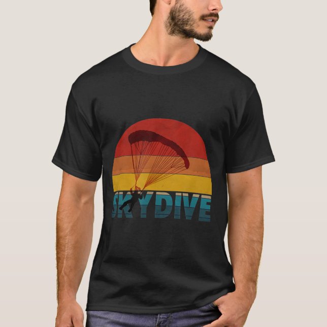 Camiseta Skydive vintage retro (Anverso)