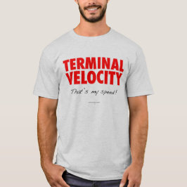 Camiseta Skydiver de la velocidad terminal
