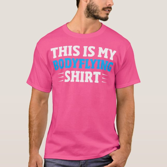 Camiseta Skydiver divertido de vuelo corporal - cielo inter (Anverso)