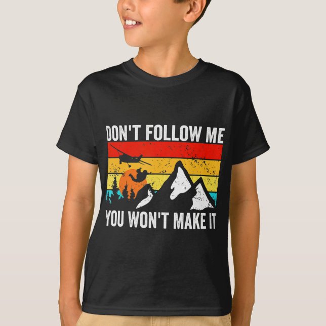 Camiseta Skydiver Dont Follow Me I Do Stud Things Skydivi  (Anverso)