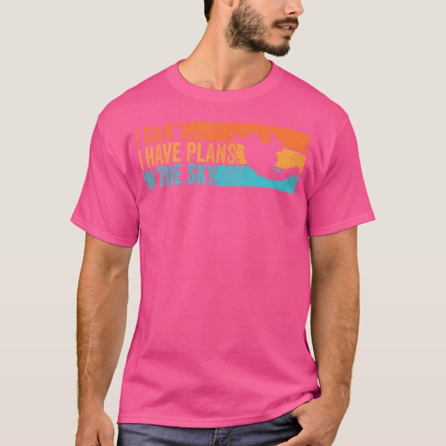 Camiseta Skydiver No Puedo Tener Planes En El Skydiving Sky (Anverso)