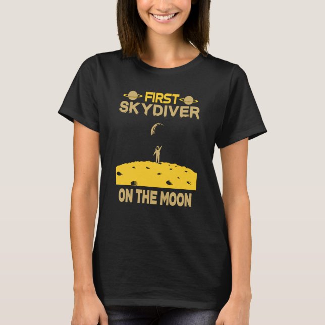 Camiseta Skydiver On The Moon (Anverso)