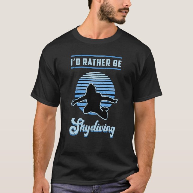 Camiseta Skydiver Paracaidismo Retro Gracioso (Anverso)