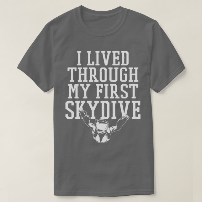 Camiseta Skydiver primer regalo de paracaidismo aéreo (Diseño del anverso)