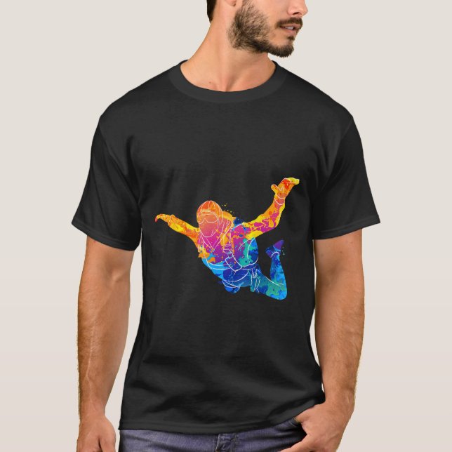 Camiseta Skydiving Art Skydiver Parachutist Jumprt Parachut (Anverso)