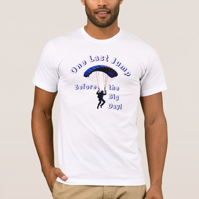 Camiseta Skydiving Bachelor Party Divertido tema de aventur (Anverso)