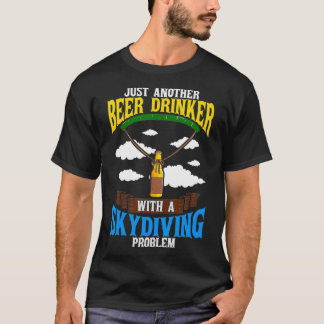 Camiseta Skydiving Beer Lover Parachute Skydiver Craft