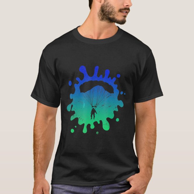 Camiseta Skydiving Con Regalo De Arte De Guay Splash (Anverso)